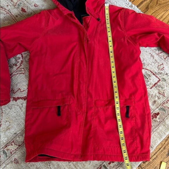 Outbrook Fleece Lined Women's Red Hooded Jacket Size Medium - Picture 8 of 11